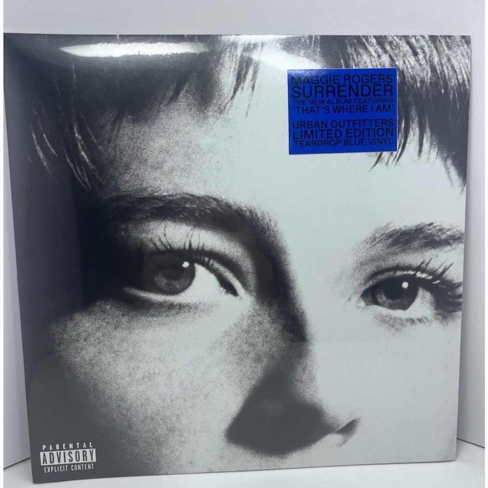 Maggie Rogers Surrender Urban Outfitters Tear Drop Blue Vinyl Record